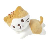 Genérico Cat Plush Keychain - Cute Cartoon Toy, Mini Animal Pendant Charm | Soft Decorative Plush Figure Accessory, Adorable Key Chain Collectible for Women Girls Teens Handbag Backpack Gift