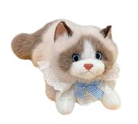 Genérico Cat Plush - Kitten Doll - Figura de juguete suave con diseño realista, decorativo Stuffed Animal for Party Car Bedroom Sofa Apartment Kids Adults Birthday Halloween Christmas