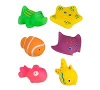 Genérico Cat Pool Toys, Floating Toy, Bright Colors Lightweight Build Interactive Play Engaging Shapes Portable Pack Teething Safe, Pet Bathing Fish for Bathroom, Backyard, Pool