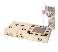 Genérico Cat Punch Game, Teaser Wand Game, Scratching Pad Cat, Cat Puzzle Toy, Catnip Training Toy, Playful Cat Toy, Cat Exercise Board, Cat Scratching Puzzle, Teaser Wand for Exercise Play