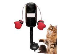Genérico Cat Punching Bag Toy, Cat Boxing Gloves Toy, Suction Cup Base, Interactive Boxing Bag Cats Toys for Indoor