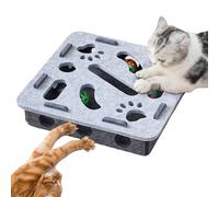 Genérico Cat Puzzle Toy - 11.81x11.81x2.95 in Interactive Cat Toys | Track Balls Maze Puzzle Box Sensory Activity for Mental Stimulation Boredom Indoor Kittens | Interactive Cats Toys