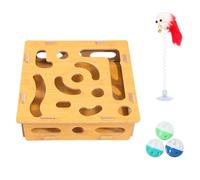 Genérico Cat Puzzle Toy, Interactive Teaser and Mental Stimulation Toy For Indoor Cats, Training and Stress Activity Midget, Perfect For Kittens and Adult Pets, 12.99x12.4x3.74 In