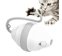 Genérico Cat Rolling Toy, Touch Activated Kitten Toys, 4.33x3.35x2.36 Inches Agile Moving Cat Toy with Tail, Automatic Catstuff for Bored Indoor Cats, Abs+Silicone