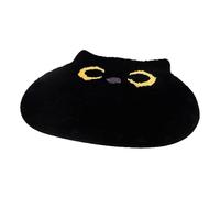 Genérico Cat Rug | Black Cat Rug for Bedroom | 19.69x21.65inches Anti-Slip Soft Doormat Cute for Home Kitchen Shower Bedroom