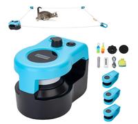 Genérico Cat Running Wheel Interactive Cats Toy, Cat Wheel Exerciser for Indoor Cats, Running Wheels, Auto/Remote Control DIY Adjustable Speed Mouse Hunting Toy (1 pcs)