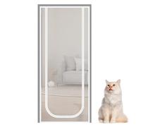 Genérico Cat Screen Door - PP PE 140x240cm | Mesh Cat Door, Double Zipper Closure | Escape-Proof Screen Gate For Bedroom, Kitchen, Home, Patio, Balcony, Doorway, Indoor Outdoor Pet Safety