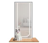 Genérico Cat Screen Door - PP PE 140x240cm | Mesh Cat Door, Double Zipper Closure | Escape-Proof Screen Gate For Bedroom, Kitchen, Home, Patio, Balcony, Doorway, Indoor Outdoor Pet Safety