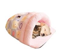 Genérico Cat Sleeping Bag, Foldable Pet Nest Bed, Slipper Shaped Warm Cuddler Mat, Thickened Bunny Style Cozy Crate Pad for Indoor Dogs, Puppies, Home, Bedroom, Rooms, Winter Naps, 21.65x13.78 Inches