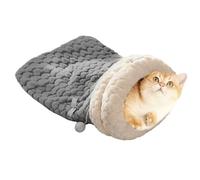 Genérico Cat Sleeping Bag - Plush Winter Pet Rest House | Enclosed Soft & Warm Sleeping Bag for Cats, Dogs, Bunnies, Small Animals for Living Room, Bedroom, Balcony and Daily Use