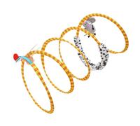 Genérico Cat Spring Toys,Foldable Cat Spring Toy - Self-Play Kitten Toy Tube Pet Supplies, Large Foldable Cats Tube Tunnel with Mouse Toys