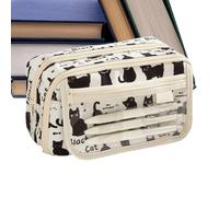 Genérico Cat Stationery Zipper Box - Large Capacity Pencil Pouch Bag