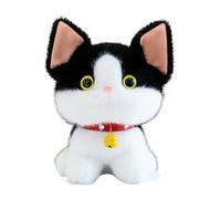 Genérico Cat Stuffed Animals - Cartoon Bell Design Kitten Figure, Plush Cats For Kids, Girls, Boys, Adult, Pet Lover, Christmas, Birthday, Easter, Collection, Home Sofa Table Decoration