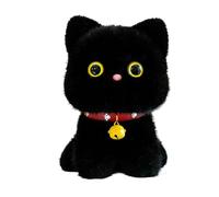 Genérico Cat Stuffed Animals - Cartoon Bell Design Kitten Figure, Plush Cats For Kids, Girls, Boys, Adult, Pet Lover, Christmas, Birthday, Easter, Collection, Home Sofa Table Decoration