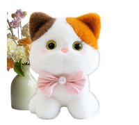 Generico Cat Stuffed Animals - Plush Cartoon Bell Design Kitten Figure | Stuffed Cats for Kids, Girls, Boys, Adult Pet Lovers, Christmas, Birthday, and Home Decor