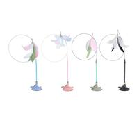 Genérico Cat Suction Cup Spring Toy, 4X Stick Toy, Interactive Feather Play, Strong Suction Base, Stress Relief & Boredom Reduction, Ideal for Indoor Pet Exercise, 9.45x13.39 Inches