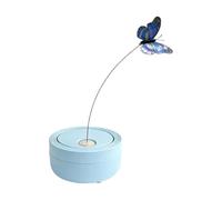 Generico Cat Teaser Toy,Touch Sensor Rotating Stick - Butterfly Design Interactive Automatic Cat Toy - Ideal for Running Mental Stimulation Calming Indoor Home Agility Training Foraging