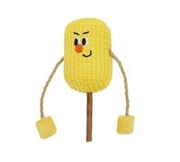 Genérico Cat Teaser Toys, Corn COB Shape Catnip Midgets For Cats, Plush Kitten Stuffed Chew Stick, Teeth Cleaning Toy, Funny Hunting Toy, Interactive Cat For Chasing, 1 Pack, 15x6x7cm