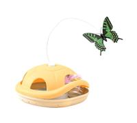 Genérico Cat Teaser Wand | Boredom Relief Rotating Butterfly | Turtle Design Automatic Cat Toy | for Kitten Indoor Home Solo Play Teething Running Mental Stimulation Hunting Agility Training