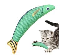 Genérico Cat Teething Toy - Indoor Catnip Saury Fish Plush Biting Toy | 8.27x3.15inches Cat Kicking Toys, Interactive Catnip Crinkle Toys Suitable For Cats of All Breeds