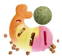 Generico Cat Teething Toys - 8 x 9 cm Cat Chew Toy | Shrimp Shape Stress Relief Catnip Game For Kitten | Cats Teeth Cleaning Toy | For Indoor Outdoor Home Daily Exercise Apartment Birthday Holiday
