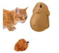 Generico Cat Toy - ABS, 4,52 x 2,95 x 2,75 in Capybara Pet Supplies Interactive Electric Ball | Rechargeable Self-Play Kitten Teaser Portable Design, Cat Toy For Indoor Play, Home Use, Balcony
