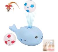 Genérico Cat Toy Ball, Electric Floating Cat Toy Ball - Interactive Motion-Activated Whale Design, Silent Operation, Ideal for Indoor Cats & Kittens (Blue)