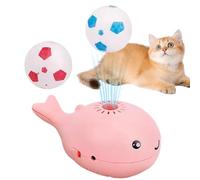 Genérico Cat Toy Ball, Electric Whale Floating Ball Toy, Interactive Moving Soccer Design for Cats of All Breeds, Keeps Indoor Pets Engaged, Active and Entertained, 4.33x2.76x1.97 Inch