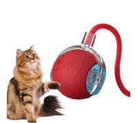 Genérico Cat Toy Balls Indoor Cats, Rolling Interactive Puzzle Ball, 2.24x2.24 Inches, Automatic Motion Rope, Rechargeable Pet Safe Design for Bored Cats & Small Dogs (Multicolor)