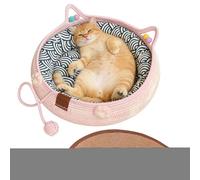 Genérico Cat Toy Basket Pillow, Washable Soft Pet Sleeping Pad, Anti-Slip Cat Comfort Nest Mat Design, Plush Indoor Resting Cushion Bed, Calming Pet Lounge Style, for Home Bedroom Living Space Use