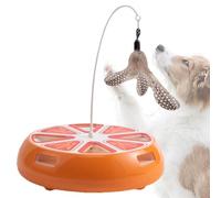 Generico Cat Toy, Cat Play Turntable, Self-Employment Cat Turntable Kitten Interactive Toys, Cat Feeder, Spinner Cat Toy, Intelligent Smart Mute Cat Toy Cat Exercise Toy with Feathers,