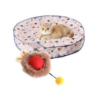 Generico Cat Toy,Indoor Cat Toys for Boredom with Rolling Ball | Quiet Self-Activity Hunting Cover Rechargeable Oxford for Exercise Hunt Entertain