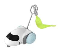 Generico Cat Toy - Interactive Cat Toy | Smart Cat Toy Car | Smart Interactive Cat Toy Car | Interactive Cat Toys For Indoor Cats | Automatic Mobile Car Toy | USB RechargeableMoving Cat Toy