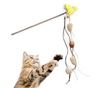 Genérico Cat Toy Wand, Food Theme Teaser Stick, 12.6in Plush Bell Catcher, Interactive Play Trainer, Reflex Boosting Fun for Kittens, Cats, All Breeds, Outdoor Use, Animals