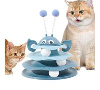 Genérico Cat Toys | 3 Tier Tower Fun Ball | Colorful Balls Self Play Kitty Balll Toyz | Interactive Playthings for Kitten Enrichment Stimulation Exercise Boredom Chasing Hunting