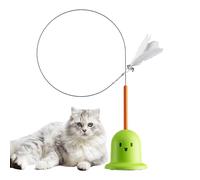 Genérico Cat Toys - Cat Wand | Suction Cup Kitten Exercising Toy Natural Hunting & Play String Toy Interactive Kitten Funny Teaser Wand for Indoor Portable Funny Sticks for Exercising