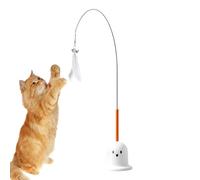 Genérico Cat Toys - Cat Wand | Suction Cup Kitten Exercising Toy Natural Hunting & Play String Toy Interactive Kitten Funny Teaser Wand for Indoor Portable Funny Sticks for Exercising