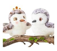 Genérico Cat Toys Flapping Bird, Lifelike Chirp Crown Sandpiper, Rechargeable Touch Activated Interactive Cat Toys for All Breeds (2PCSA)