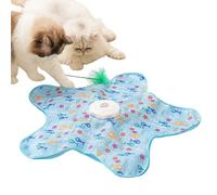 Genérico Cat Toys Interactive, Chew Proof Toys, Star Shaped with Three Speed Games 6 Inches, Stimulating Teething for Hunting Instincts, Training, Kittens, Climbing and Preventing Boredom