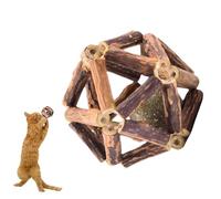 Genérico Cat Toys Natural Silvervine | Catnip Toys for Cat Chew Toy, Cats Toy for Teeth Cleaning, Ball for Indoor