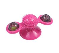 Genérico Cat Toys, Suction Cup Cat Toy, 6.3x2.95in Compact Led Light Games, Authentic Fun Design, Interactive Turntable Spinner for Small Medium Large Cats Kitten Exercise