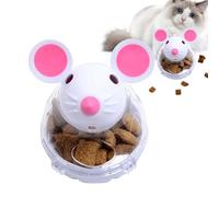 Genérico Cat Treat Ball Dispenser Toy - Mice Shaped Tumbling Food Puzzle | Slow Feeding Pet Training Activity Toy Diet Control Exercise Enrichment Interactive Play Ball For Indoor Cats Weight Manageme
