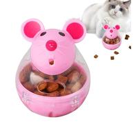 Genérico Cat Treat Dispenser - 5 * 7cm Interactive Mouse Rolŷ Poly Slow Feeder For Cats | Adjustable Food Dispensing Puzzle Toy To Prevent Obesity Exercise Fun Pet Feeding Game