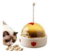 Genérico Cat Treat Dispenser Toy - Fun Cute Duck Puzzle Toy | ABS with USB Power Providing, Interactive Reward Release, and Engaging Movement To Stimulate Feline Activity