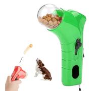 Genérico Cat Treat Shooter, Cat and Dog Food Shooter Gun, Handheld Interactive Pet Snack Catapult, Kitten Puppy Exercise Training Feeder for Park Walk Home (Green)