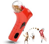 Genérico Cat Treat Shooter Gun, Handheld Pet Feeding Interactive Toys For Dog Cat Exercise Training, Pet Treat Snack Dispenser Toy, Interactive Dog Food Catapult (Red)
