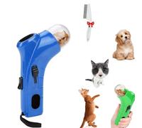 Genérico Cat Treat Shooter, Pet Treat Launcher,Snack Slinger Dog Cat Treat Launchers,Handheld Treat, Handheld Training Toy,for Dogs and Cats for Exercise & Play (Blue)