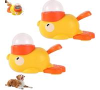 Genérico Cat Treat Slot Machine, Cat Slot Machine Treat Dispenser, Dog Slot Machine Treat Dispenser, 2-in-1 Interactive Slow Feeder Toy, Fun Duck-Shape Design for Interaction Treats Feeder (2pcs)