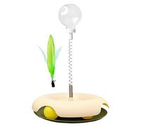 Genérico Cat Treat Toy - Cat Food Toy, Kitten Food Dispensing Toy, Cat Food Puzzle Toys Kittens, Interactive Feather Toys, Multifunctional Cat Food Puzzle Toy