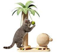 Genérico Cat Tree - Vertical Sisal Kitten Toy Decor | Indoor Cat Activity Center Play, 38x45cm Wooden Climbing Tree with Sisal Rope, Fun Pet Furniture for Family Friends Lover Birthday Halloween